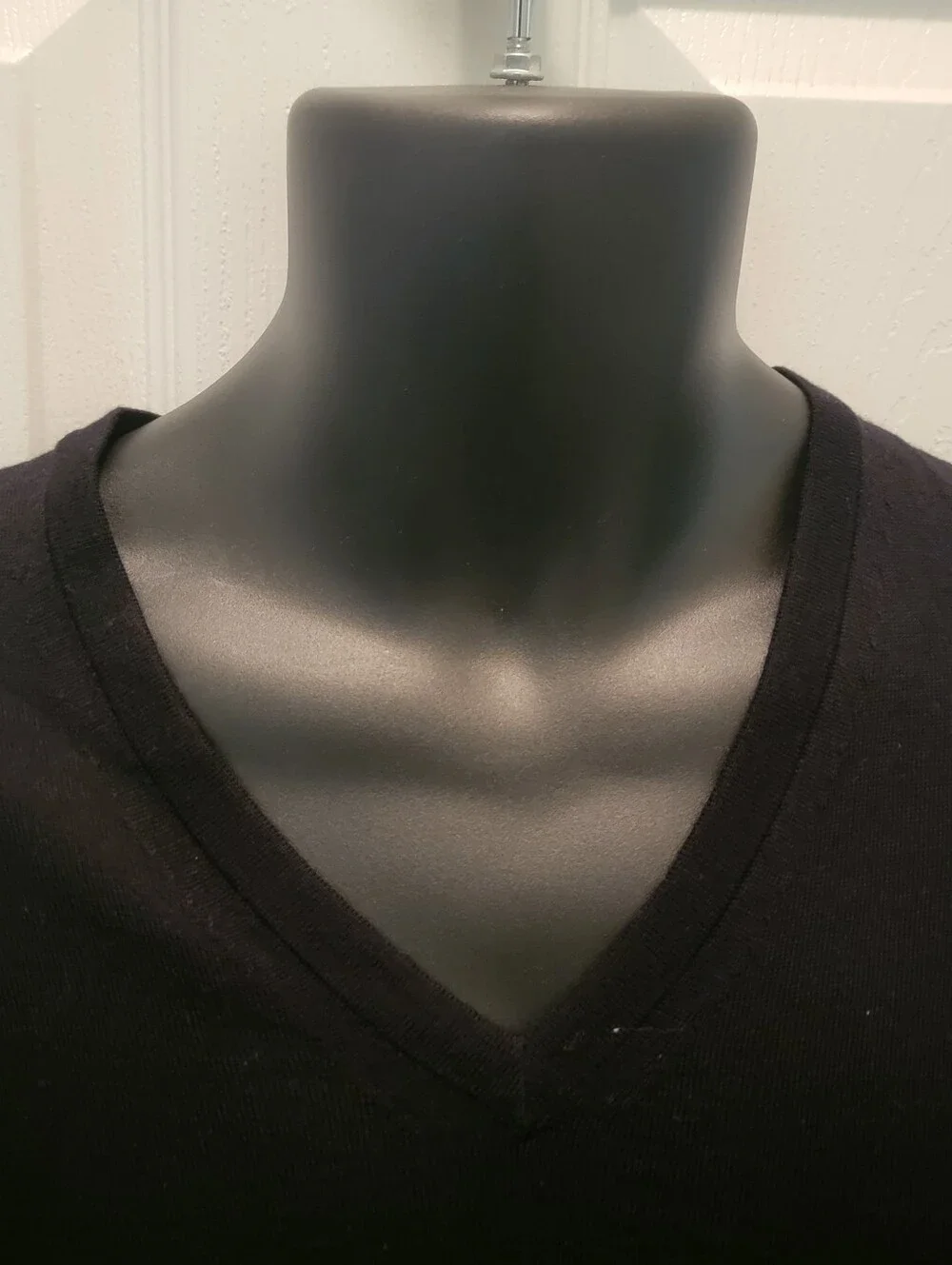 Banana Republic 100% Merino Wool V-Neck Sweaters, Lot of 2, Size XL, Black Blue